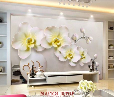 Фотообои Орхидея в белой красивой вазе Артикул dec-2080