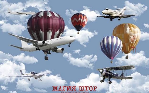 Фотообои Самолеты и воздушные шары Артикул 45011