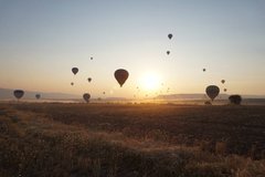Фотообои Воздушные шары на закате Артикул nfi_02111