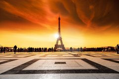 Фотообои Рассвет в Париже Артикул 44270