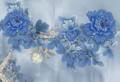 Фотообои Синие цветы Артикул dec-324