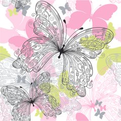 Фотообои Бабочки в стиле арт Артикул 2344