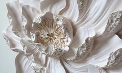 3D Фотообои Белый цветок Артикул 36201