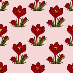 Обои Красные тюльпаны Артикул nfi_00246