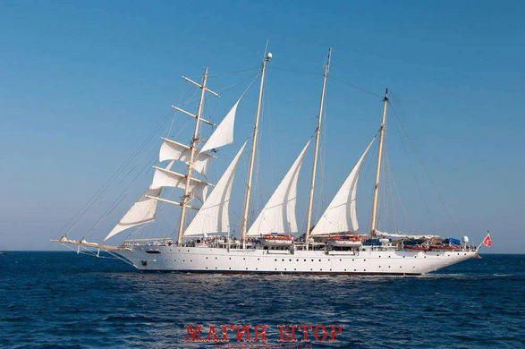 Фотообои Корабль с белыми парусами Артикул 1171