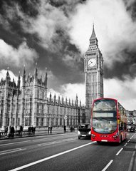 Фотообои Красный автобус в Лондоне Артикул 10616