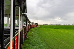 Фотообои Летний поезд и трава Артикул nfi_02387