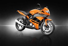 Фотообои Оранжевый мотоцикл Артикул 22996