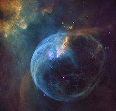 Фотообои Пузырьковая туманность в космосе Артикул 33369