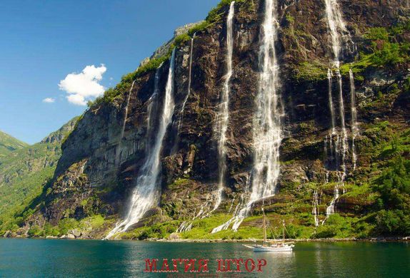 Фотообои Водопад и горная река Артикул 3578