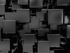3D Фотообои Черные кубы Артикул 11433