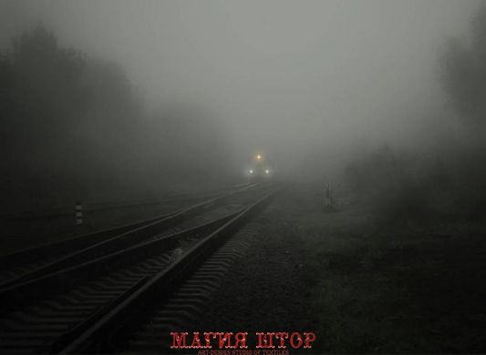 Фотообои Поезд в тумане Артикул nfi_02359