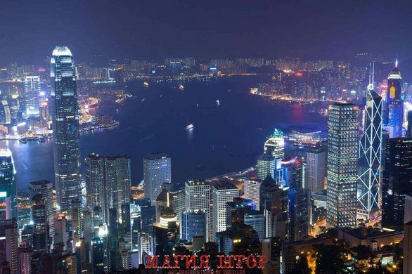 Фотообои Красивая панорама Гонконга Артикул 14329