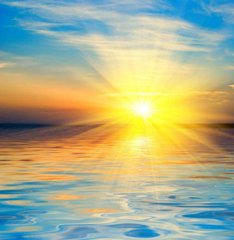 Фотообои Лучи солнца и голубая вода Артикул 1486