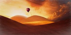 Фотообои Воздушный шар над пустыней Артикул nfi_02056