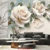 3D Фотообои Большие розы Артикул dec_2074