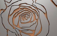 3D Фотообои Металический цветок Артикул 53090