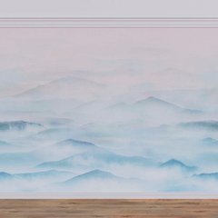Фотообои Голубые горы в тумане Артикул aff_100059
