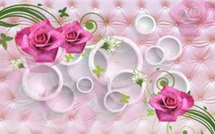 3D Фотообои Узор из роз Артикул 39510