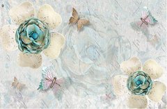 Фотообои Бабочки с цветами Артикул dec-705