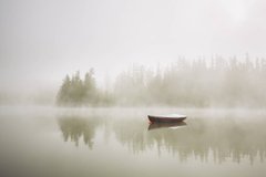 Фотообои Лодка на озере Артикул shut_3819