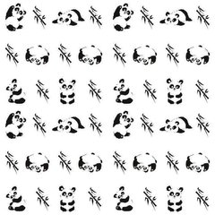 Обои Весёлые панды с бамбуком Артикул psh_00001269