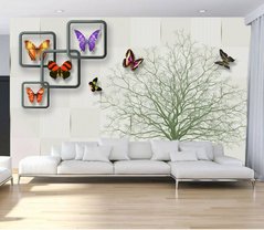 Фотообои Бабочки в рамках Артикул 30077
