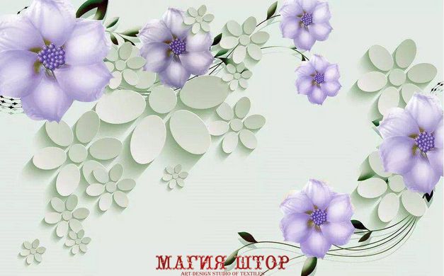 Фотообои Нежные цветы на белом Артикул dec-701