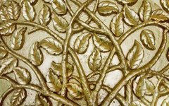 3D Фотообои Барельеф: золотые листья Артикул dec_3036