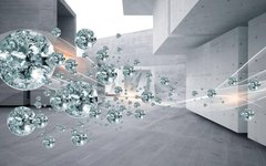 3D Фотообои Бриллианты в воздухе Артикул 36278