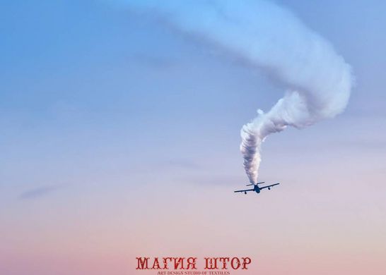 Фотообои Самолет с белым дымом Артикул nfi_02711