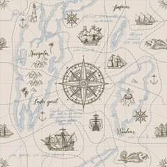 Фотообои Карта моряка Артикул shut_3565