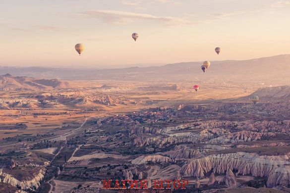 Фотообои Воздушные шары над горами Артикул nfi_02083