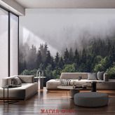 Фотообои Густой туман над лесом Артикул 33535