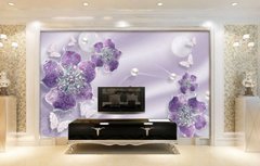 Фотообои Фиолетовые цветы Артикул dec_5155