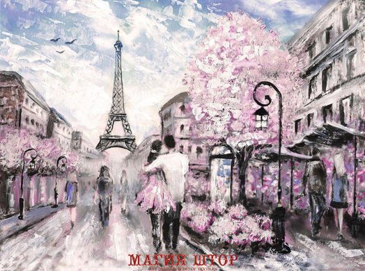 Фотообои Париж в розовом Артикул 30562