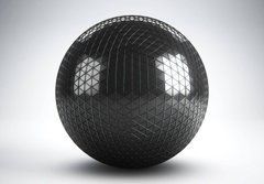 3D Фотообои Шар с треугольников Артикул 22433