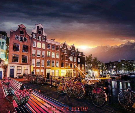 Фотообои Ночной Амстердам Артикул 26933