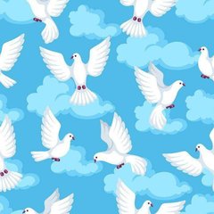 Обои Белые голуби Артикул psh_00001347