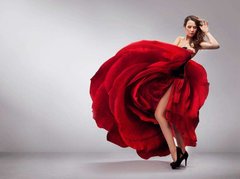 Фотообои Женщина в красном платье Артикул 2599