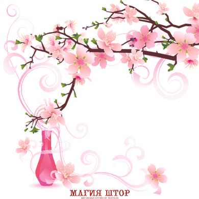 Фотообои Розовая ваза Артикул 3980
