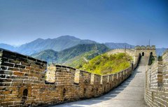 Фотообои Великая Китайская стена и зеленый лес Артикул 1276