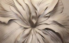 3D Фотообои Цветок из глины Артикул 51239