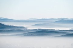 Фотообои Горы в тумане Артикул shut_3847