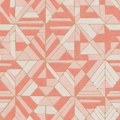Обои AS Creation Pop Style 37481-1 мозаика розово-коралловая