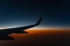 Фотообои Крыло самолета Артикул nfi_02728