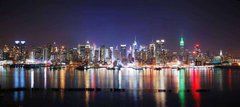 Фотообои Панорама ночного города Артикул 3125