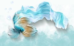3D Фотообои Грациозная рыбка Артикул 60447