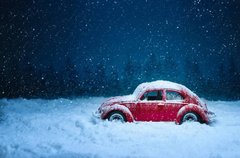 Фотообои Машина в снегу Артикул nfi_02471