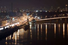 Фотообои Ночной город на береку реки Артикул 3108